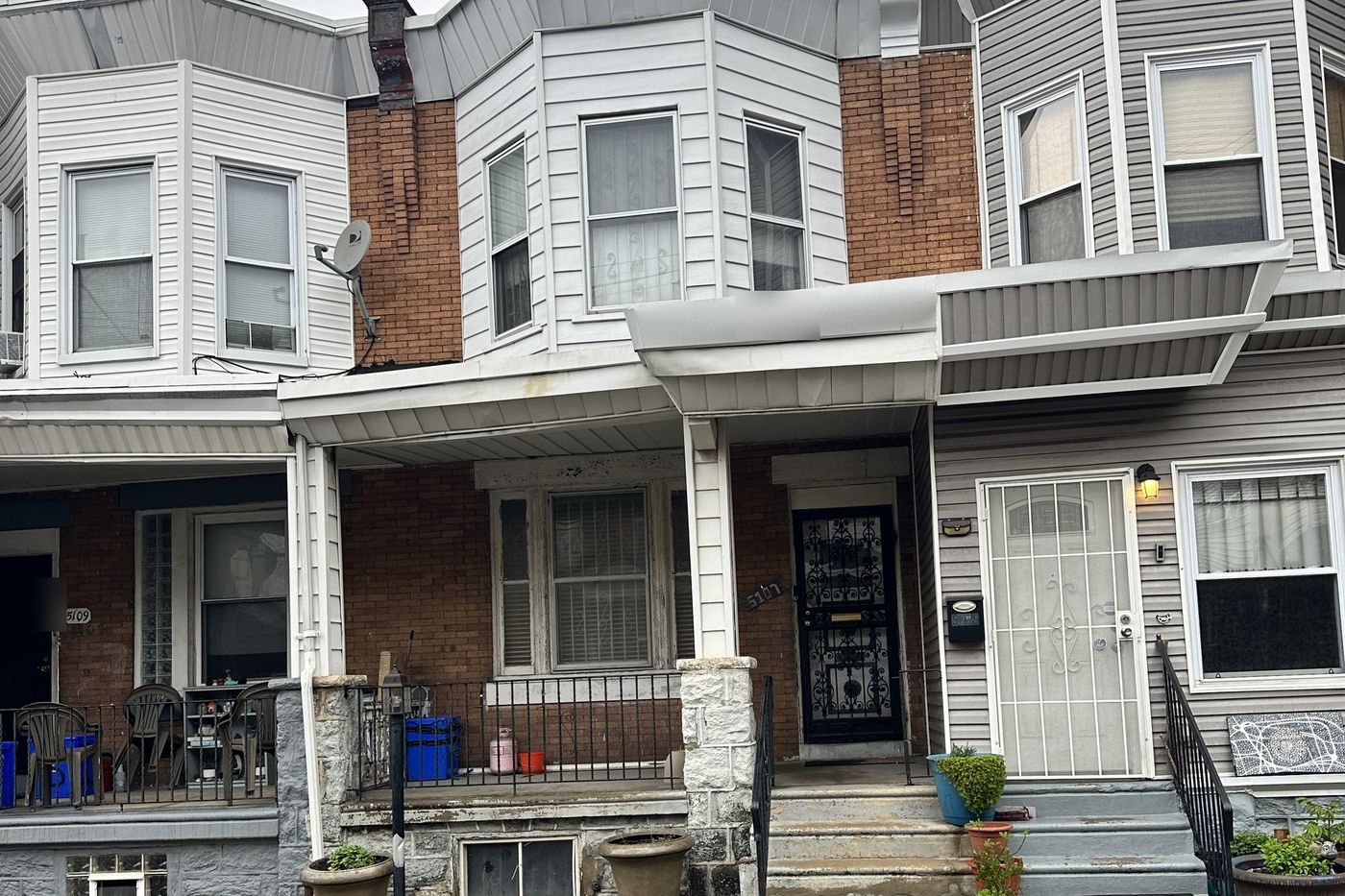 51st Street front of the house, before