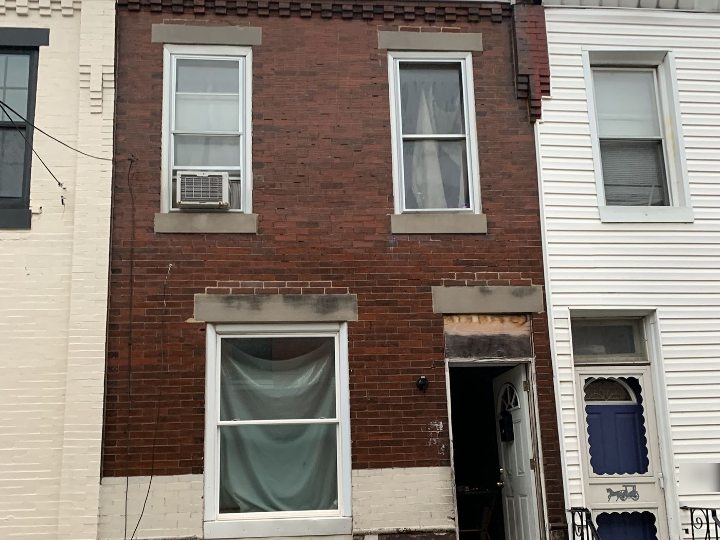 Dover front of the house, before