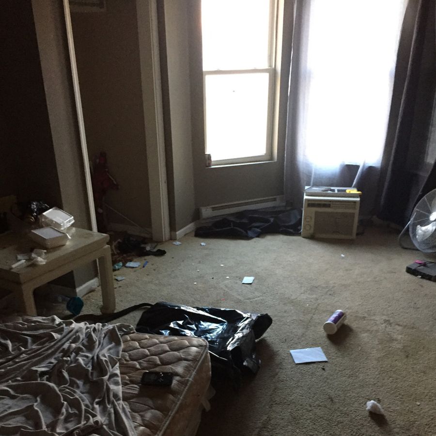 Hobart primary bedroom, before