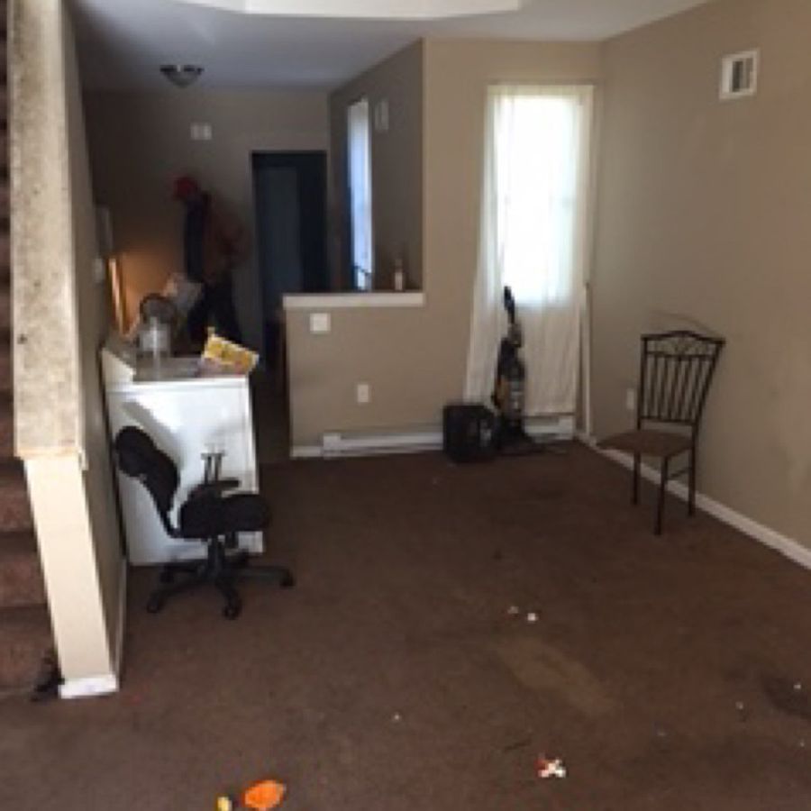 Hobart living and dining room, before