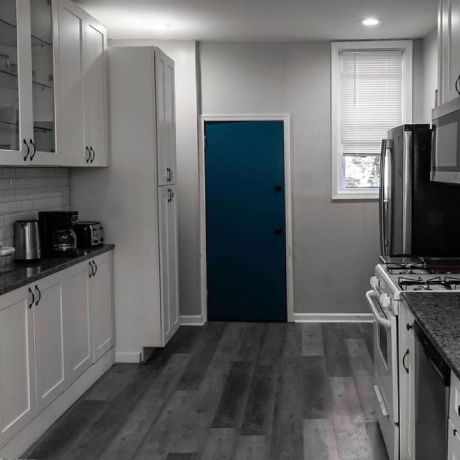 Newkirk kitchen, rear, after