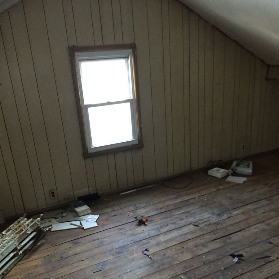 Orchard attic bedroom, before