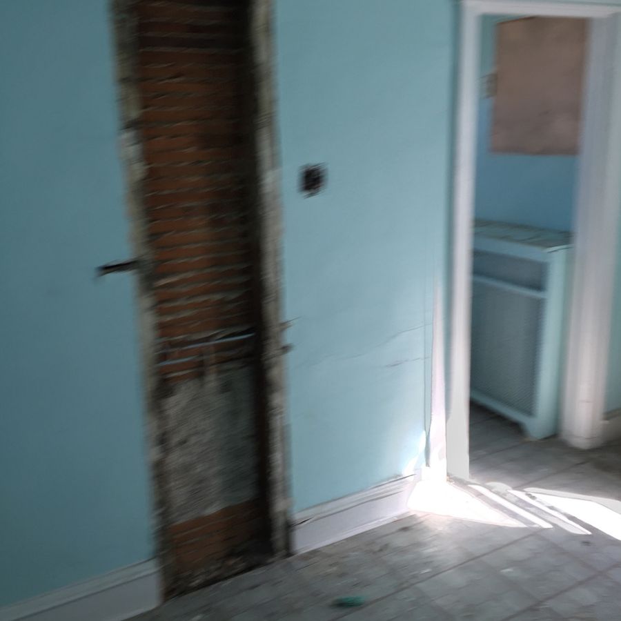 Orchard kitchen, rear door, before