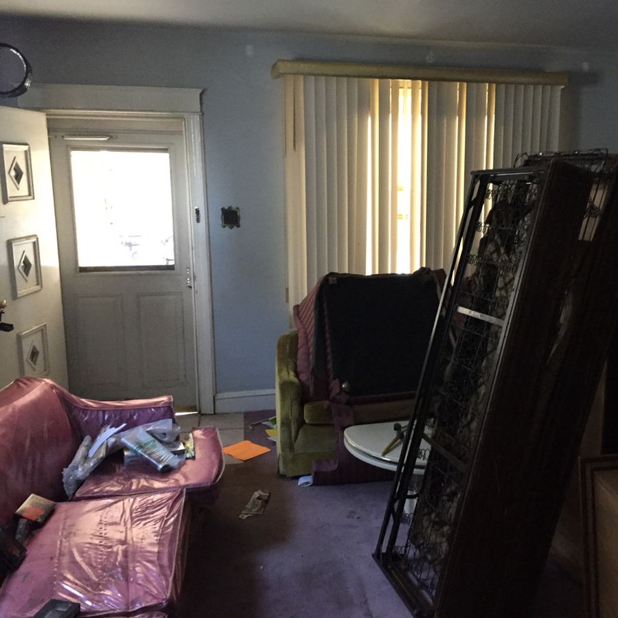 Orchard living room, before